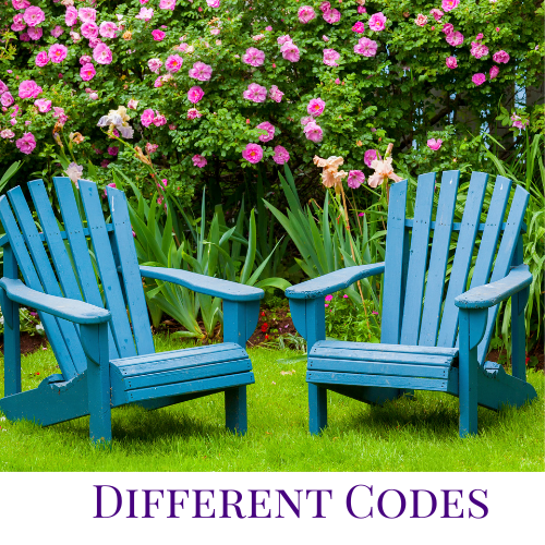 Two chairs in the garden